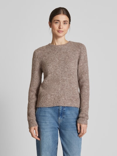 Vero Moda Pullover mit Rundhalsausschnitt Taupe 4