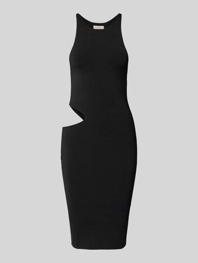 Calvin Klein Jeans Knielanges Kleid aus reiner Viskose Black 2