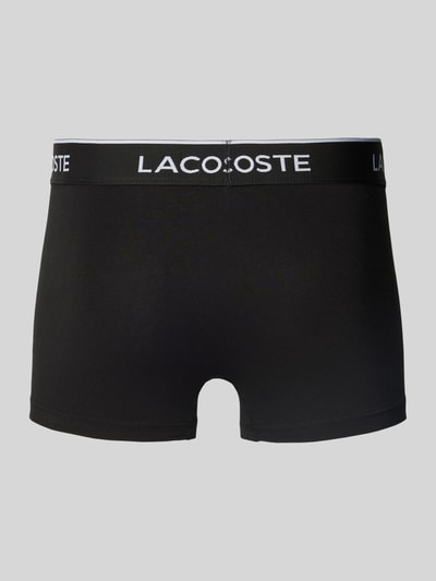 Lacoste Trunks aus Viskose mit Label-Bund im 3er-Pack Black 3