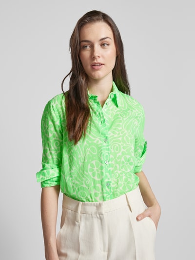 Christian Berg Woman Blouse met all-over print Appeltjesgroen - 3