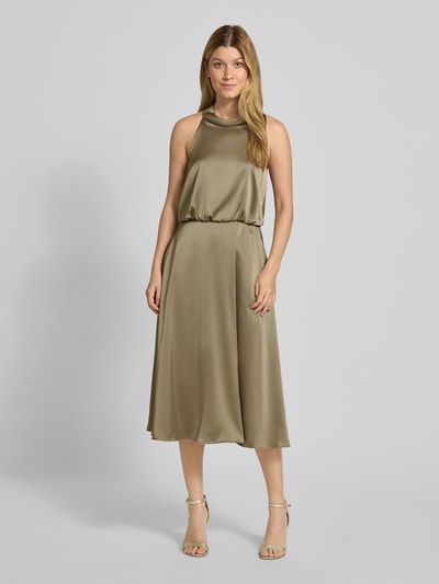 V by Vera Mont Cocktailkleid mit Schnürung und Reißverschluss Gruen 4