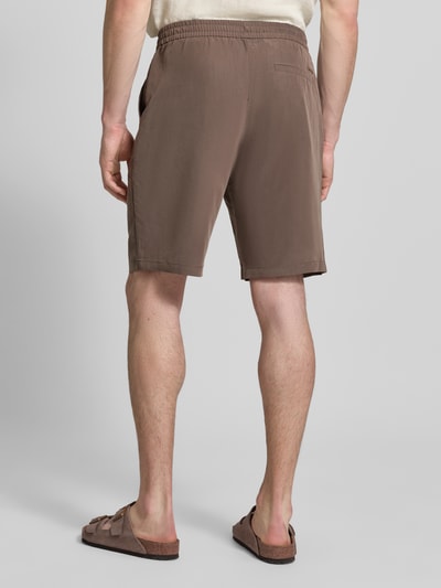 CK Calvin Klein Regular Fit Sweatshorts aus Modal-Mix Mittelbraun 5