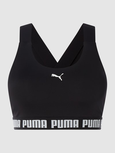 PUMA PERFORMANCE Bustier mit Label-Details Black 1