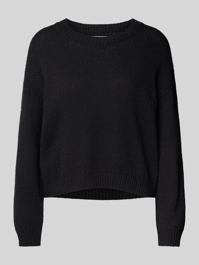 Marc O'Polo Denim Strickpullover mit gerippten Abschlüssen Black 2