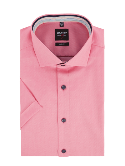 OLYMP Level Five Slim Fit Business-Hemd mit Stretch-Anteil  Pink 1