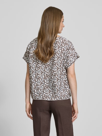 Christian Berg Woman Relaxed Fit Bluse mit Knotendetail Weiss 5
