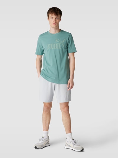 PUMA PERFORMANCE T-Shirt mit Label-Print Modell 'ELEVATED' Lind 1