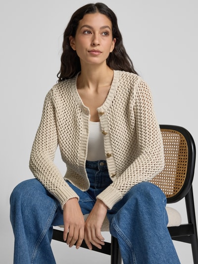 DKNY Cardigan mit durchgehender Knopfleiste Sand 3