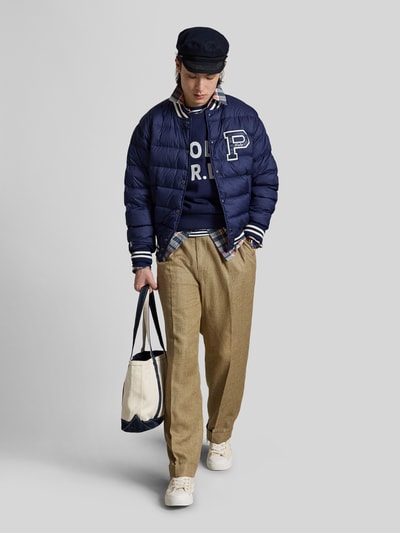 Polo Ralph Lauren regular fit bomberjack met logodetail Marineblauw - 1