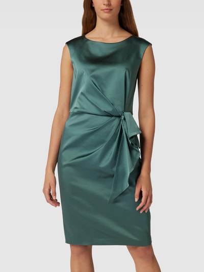 Lauren Ralph Lauren Cocktailkleid mit Knoten-Detail Modell 'VANDISSA' Petrol 4