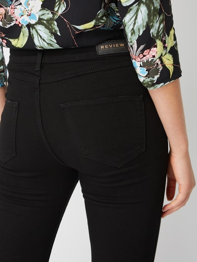 REVIEW High Waist Skinny Fit 5-Pocket-Jeans  Schwarz 6