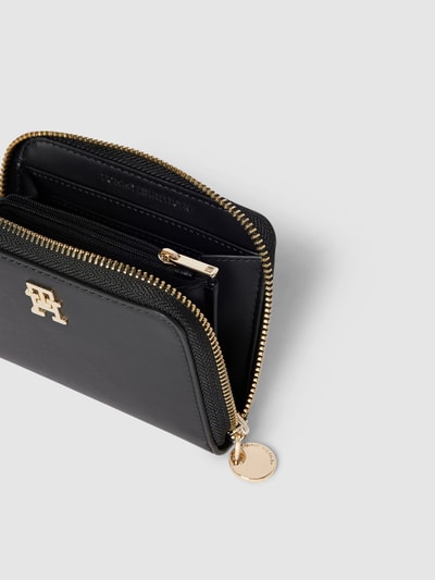 Tommy Hilfiger Portemonnaie in Leder-Optik Schwarz 3
