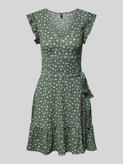 Only Tailliertes Minikleid mit Bindegürtel Modell 'HILLARY' Schilf 2