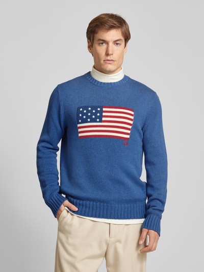 Polo Ralph Lauren Strickpullover mit Rundhalsausschnitt Hellblau 4