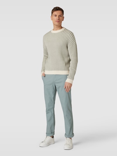 Tom Tailor Regular fit chino met paspelzakken Lichtgroen - 1