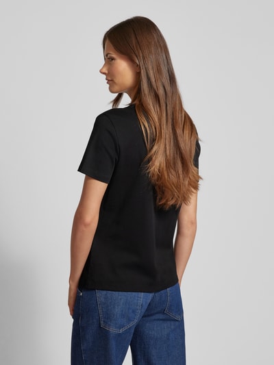 Marc Cain T-shirt met ronde hals Zwart - 5