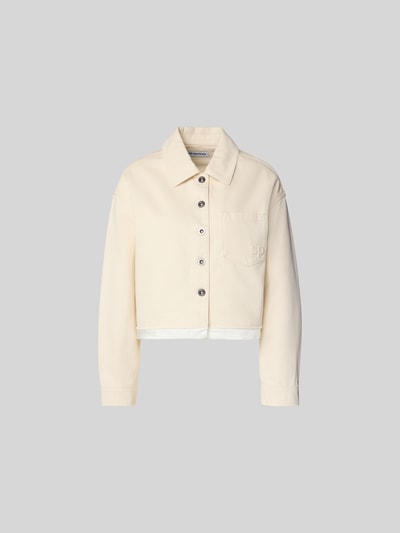 Self-Portrait Jacke mit Knopfleiste Ecru 2