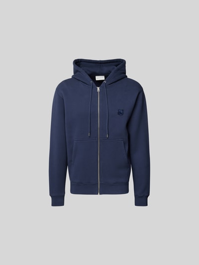 MAISON KITSUNE Sweatjacke mit Label-Stitching Marine 2