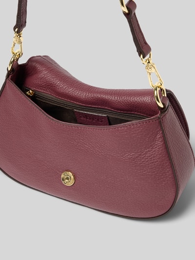 Abro Handtas met labeldetail Donkerrood - 5