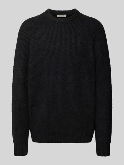 Only & Sons Relaxed Fit Strickpullover aus Baumwoll-Mix Modell 'DALE LIFE' Black 2