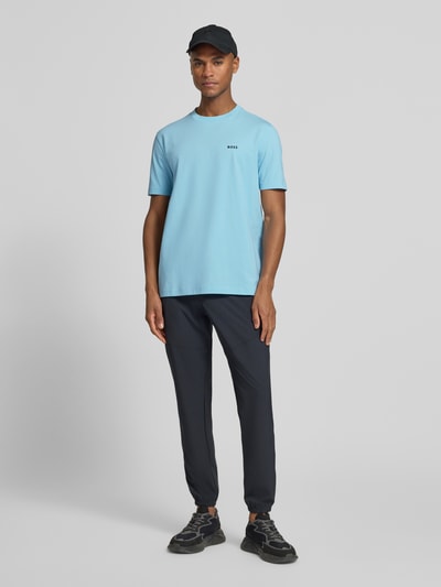 BOSS Green Regular Fit T-Shirt aus Baumwoll-Mix Modell 'TEE' Tuerkis 1