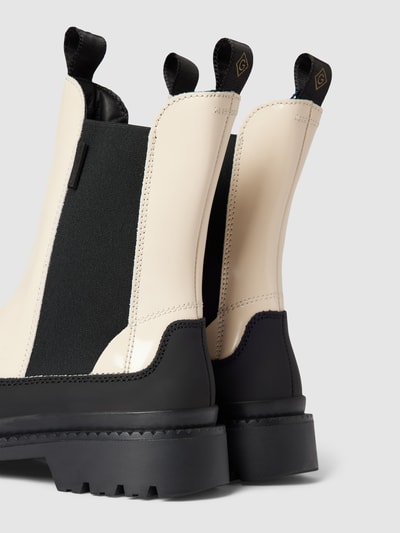 Gant Chelsea boots van leer met labeldetail, model 'Prepnovo' Wit - 3