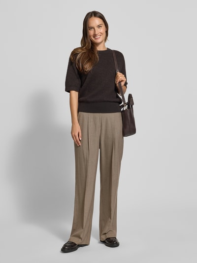 OPUS Broek met elastische band, model 'Marou' Lichtbruin - 1