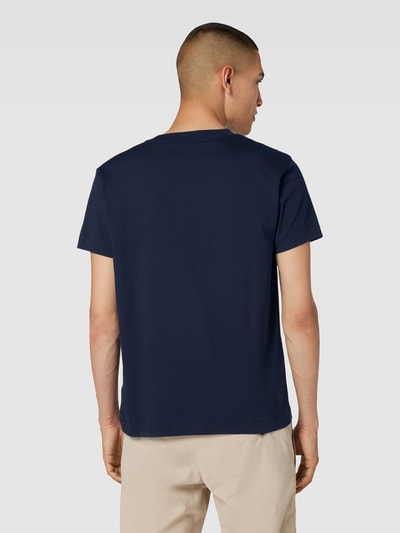 Gant T-Shirt aus Baumwolle mit Label-Detail Marine 5