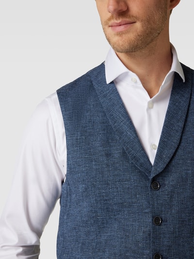 CG - Club of Gents Gilet met strookzakken, model 'Paddy' Marineblauw - 3