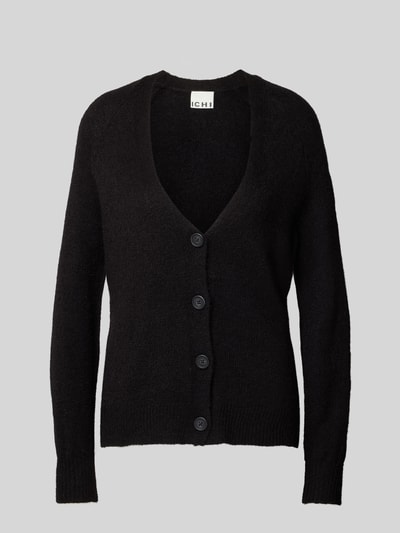 ICHI Kurtka z dzianiny z dodatkiem wełny z alpaki model ‘Kamara’ Czarny 2