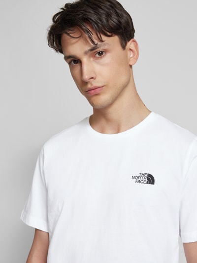 The North Face T-Shirt mit Label-Print Weiss 3