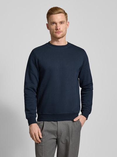 MCNEAL Sweatshirt mit Label-Stitching Dunkelblau 4