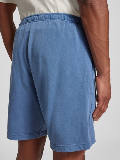 Mazine Regular fit sweatshorts met labeldetail Blauw - 3