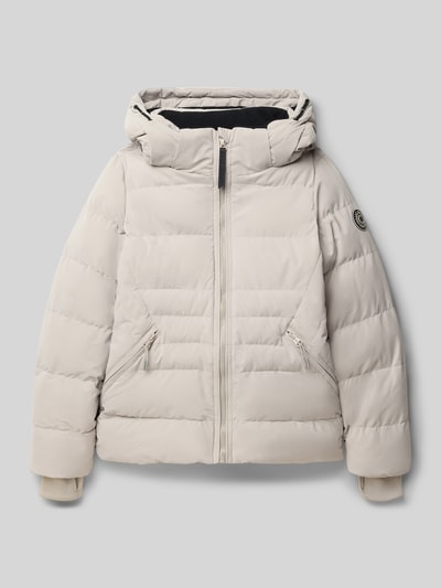 CARS JEANS Steppjacke mit Label-Patch Modell 'MONYA' Ecru 1