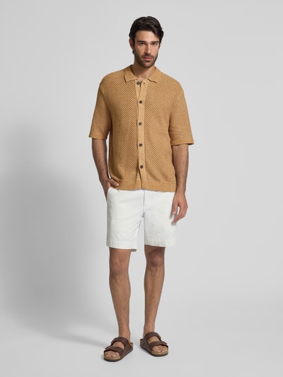 SELECTED HOMME Relaxed fit poloshirt van puur katoen, model 'GINGER' Lichtbruin - 1