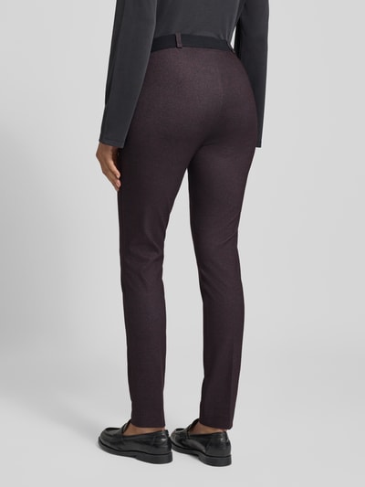 Raphaela By Brax Slim Fit Stoffhose mit Bügelfalten Modell 'Lillyth' Bordeaux 5