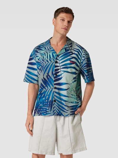 HUGO Relaxed Fit Freizeithemd mit 1/2-Arm Modell 'BEACH' Gruen 4