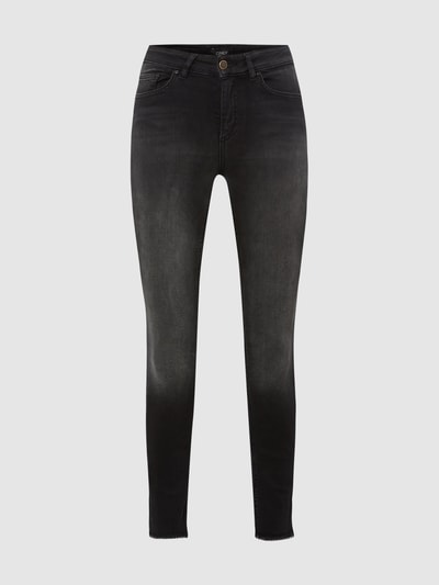 Only Stone Washed Skinny Fit Jeans Black 1