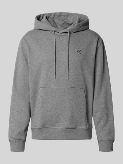 Calvin Klein Jeans Hoodie mit Kapuze Mittelgrau 2