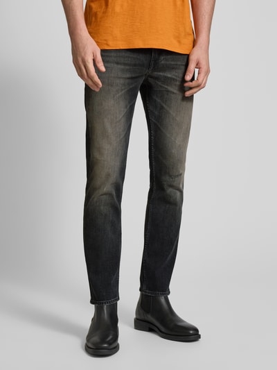 BOSS Orange Slim Fit Jeans im 5-Pocket-Design Modell 'DELAWARE' Anthrazit 4