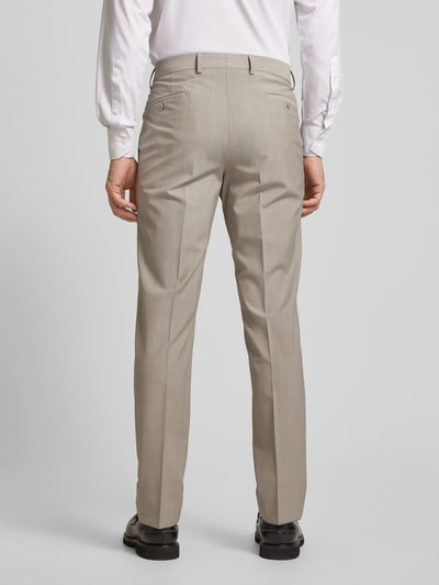 HECHTER PARIS Slim fit pantalon met persplooien Lichtgrijs - 5