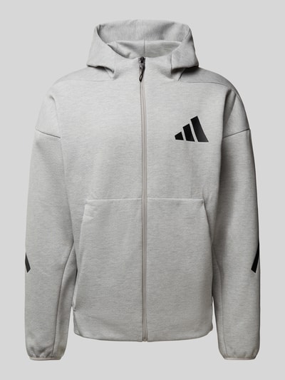 ADIDAS SPORTSWEAR Sweatjacke mit Logo-Print Hellgrau 1