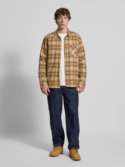 Dickies Regular fit vrijetijdsoverhemd met borstzak Beige - 1