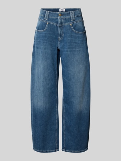 Produktfoto, Regular Fit Barrel Jeans aus Baumwoll-Mix Modell 'ODELE' von CAMBIO, blaue Jeans mit weiter Beinform, Damen Jeans-Vielfalt