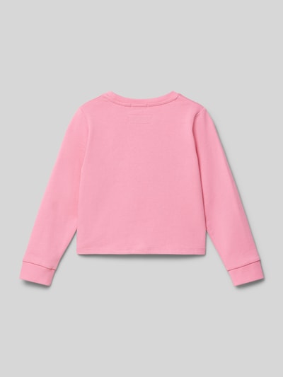 Tom Tailor Regular Fit Sweatshirt mit interaktivem Pailletten-Motiv Pink 3