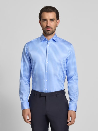 SEIDENSTICKER REGULAR FIT Koszula biznesowa o kroju regular fit z kołnierzykiem typu kent Błękitny 4