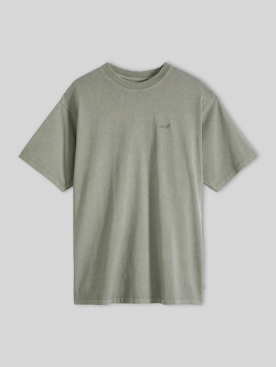 Levi's® damski t-shirt o kroju regular fit z bawełny Khaki 2