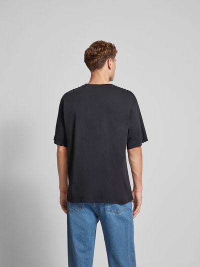 WON HUNDRED T-Shirt mit Label-Stickerei Black 5