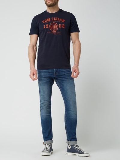 Tom Tailor T-Shirt mit Logo-Print  Marine 1