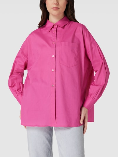 (The Mercer) N.Y. Bluse mit Hemdblusenkragen Pink 4